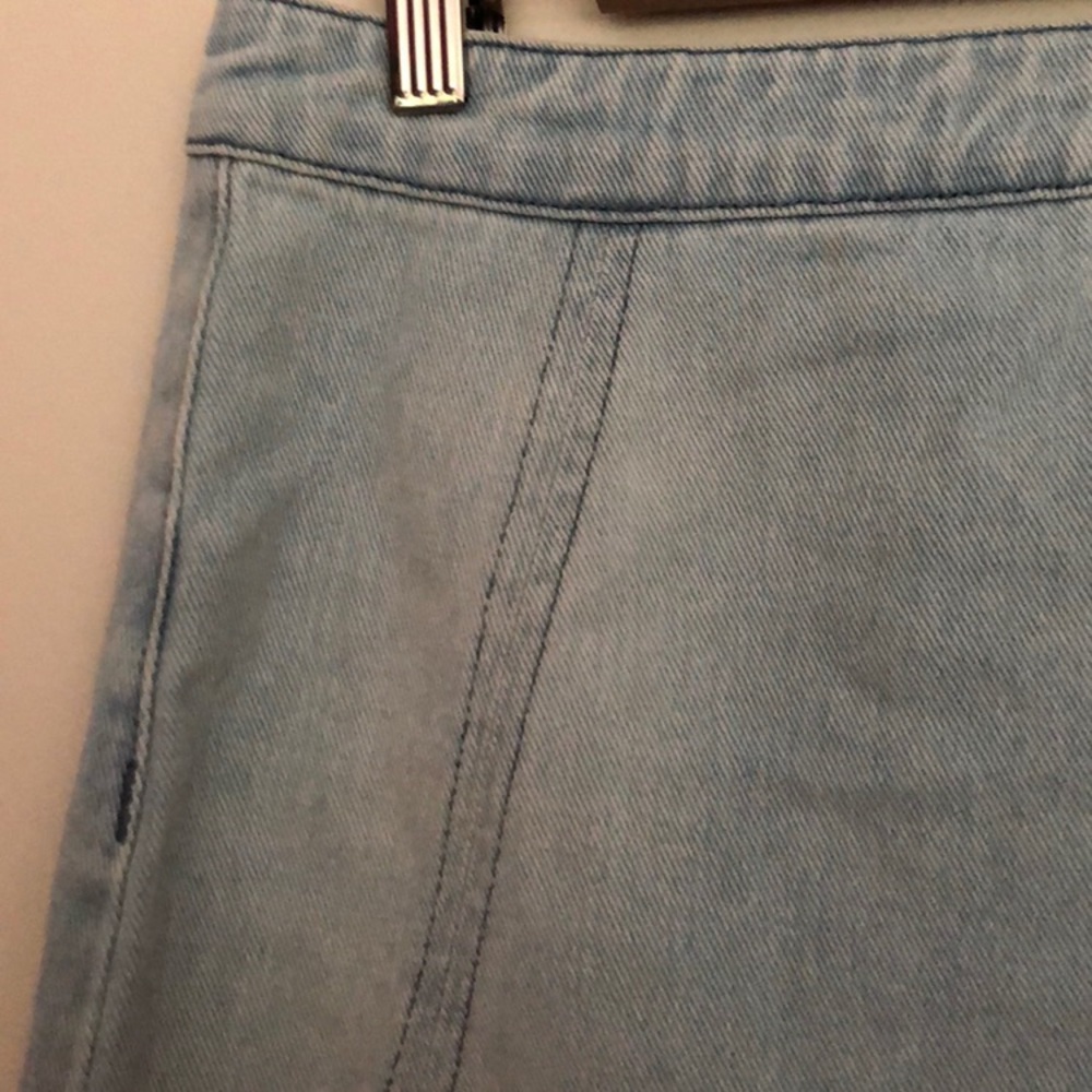 Pacsun Light Blue Jean Mini Skirt Size 25 - Picture 4 of 7